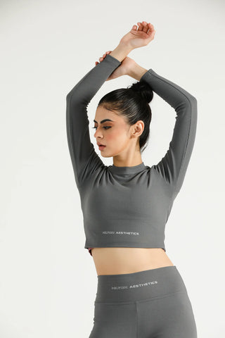 Signature Rib Crop TopsCrop TopsHilton AestheticsHilton AestheticsOptimized WebP imageX-Smallgreydiscount-productGrey4