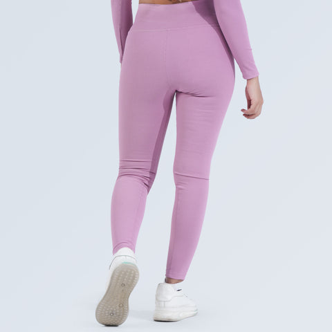 High Waist Rib Leggings