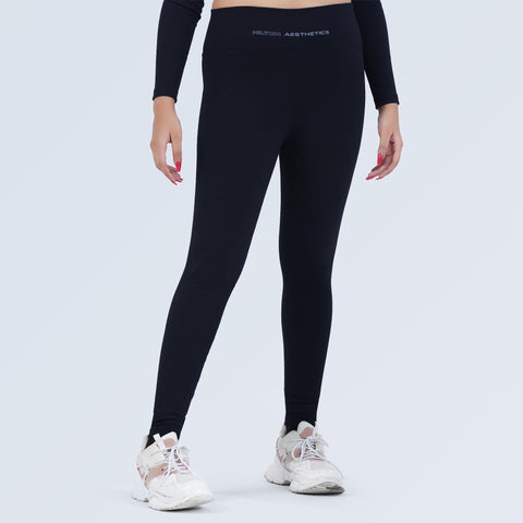 High Waist Rib Leggings