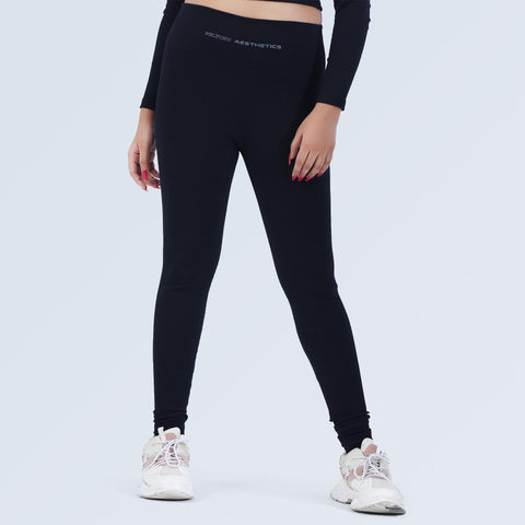 High Waist Rib Leggings