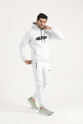 Oatmeal Embroider Joggers