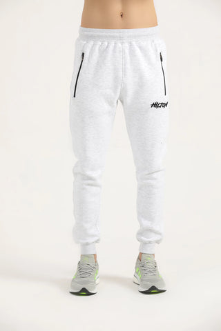 Oatmeal Embroider Joggers