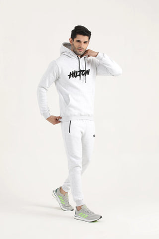 Oatmeal Embroider Joggers